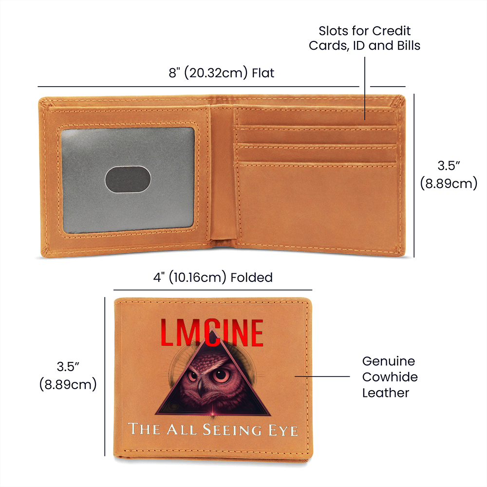 Leather "All Seeing Eye" LMCine Wallet